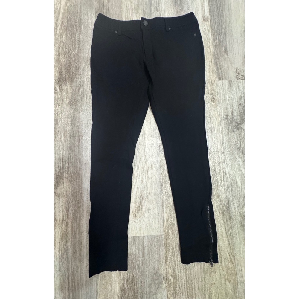 BCBG Maxazria Black Zip Ankle Pants Women's Size 6‎ Slim Fit Stretch